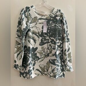 Soft Surroundings Marin Sweater Green Fern Size S